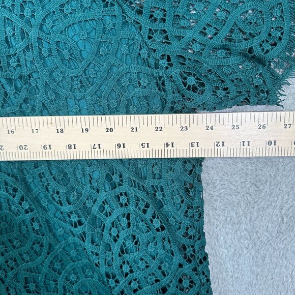 Philosophy Top Womens XXL‎ Green Lace Short Sleeve Scoop Neck Blouse - Picture 8 of 9